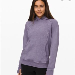 Lululemon scuba pullover tie dye blue - worn once!